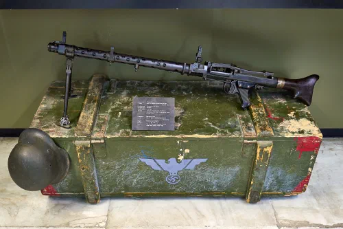 Ametralladora MG 34 alemana en un museo