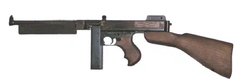 Subfusil Thompson M1928A1 con cargador de tambor
