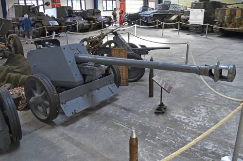 Cañón anticarro Pak 40 de 75 mm en un museo
