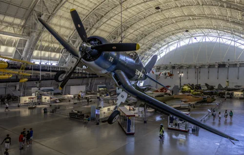Corsair F4U-1D expuesto en el museo Udvar-Hazy