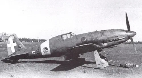 Macchi C.202 Folgore de la 72.ª Squadriglia Caccia de la Regia Aeronautica en Sicilia