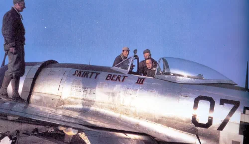 P-47 Thunderbolt del 514.º Escuadrón de Caza en 1945