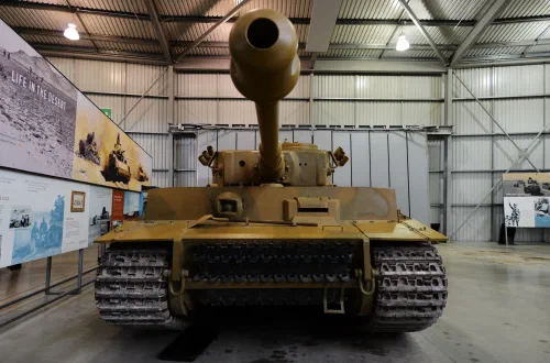 Tanque Tiger I expuesto en el Museo de Tanques de Bovington, Inglaterra
