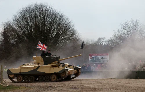 Tanque Valentine en un museo militar
