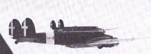 Formación de bombarderos FIAT BR.20 Cicogna en vuelo