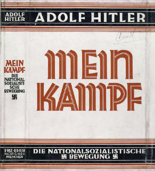 Portada de una edición de Mein Kampf de Adolf Hitler