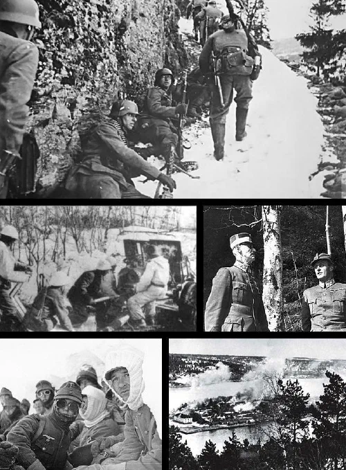 Tropas alemanas durante la invasión de Noruega en 1940