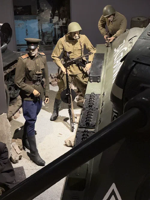 Soldados del Ejército Rojo durante el avance hacia Berlín