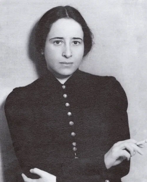 Retrato de Hannah Arendt, filósofa y pensadora política