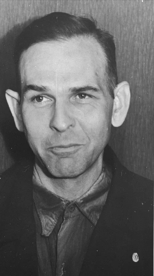 Amon Göth durante su juicio en Cracovia en 1946