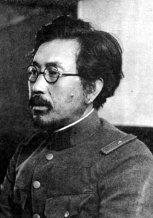 Retrato de Shirō Ishii con uniforme militar japonés