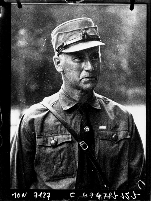 Retrato de Wilhelm Frick en 1933, ministro del Interior del Reich