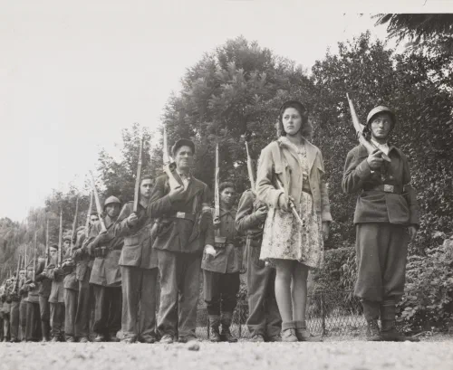 Combatientes del Maquis francés durante la SGM