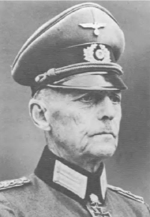 Retrato del mariscal de campo Gerd von Rundstedt