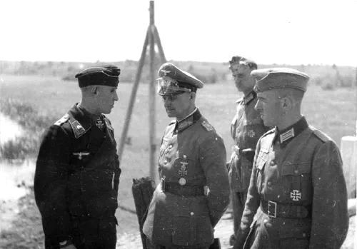 El general Walter Model en el frente oriental cerca de Sluzk