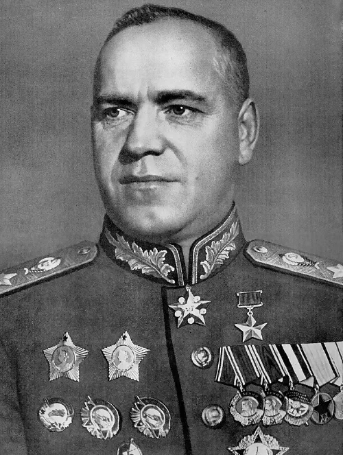 Retrato del mariscal de la Unión Soviética Gueorgui Zhúkov, circa 1944