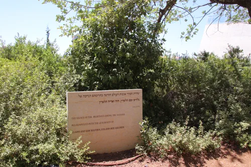 La Avenida de los Justos entre las Naciones en el memorial Yad Vashem de Jerusalén