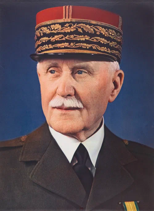 Retrato oficial del mariscal Philippe Pétain