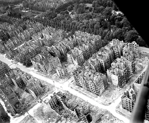 Ruinas de Hamburgo tras los bombardeos de 1943