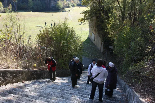 Escaleras de la muerte en la cantera de Mauthausen