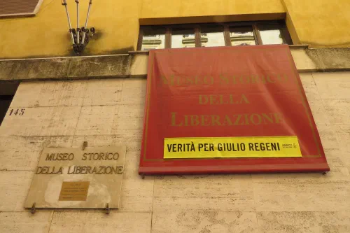 Fachada del Museo Storico della Liberazione en Via Tasso, Roma