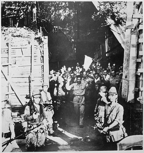 Rendición de las tropas estadounidenses en Corregidor, Filipinas, mayo de 1942