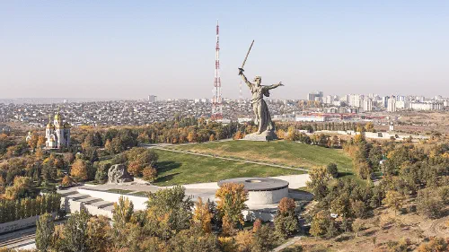 Estatua de La Madre Patria en Mamáyev Kurgán, Volgogrado