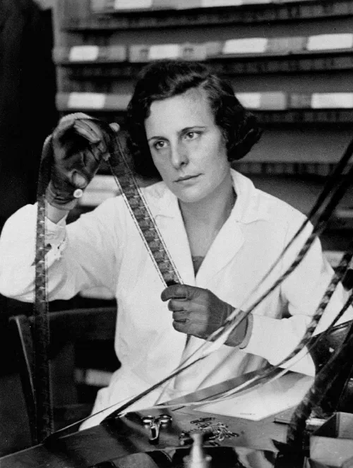 Retrato de Leni Riefenstahl en 1935